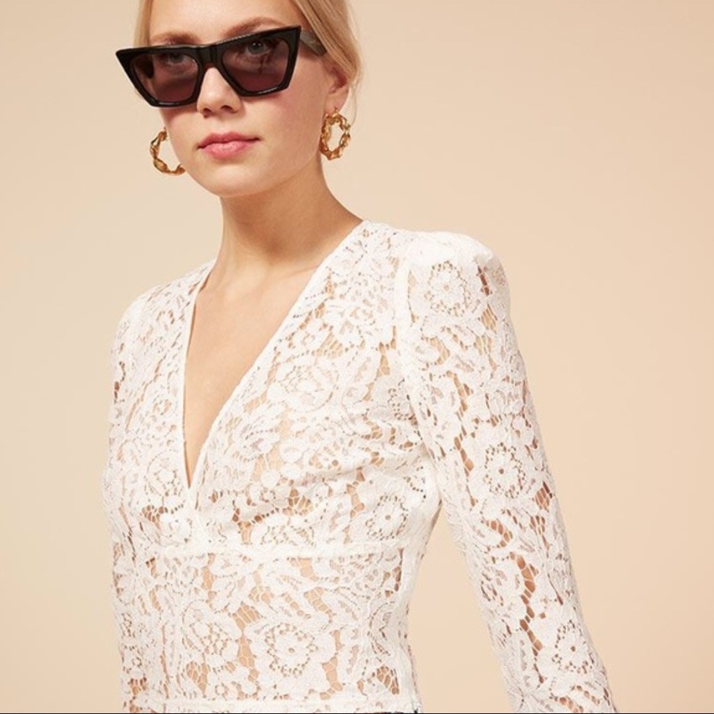 Reformation Halo Top in White